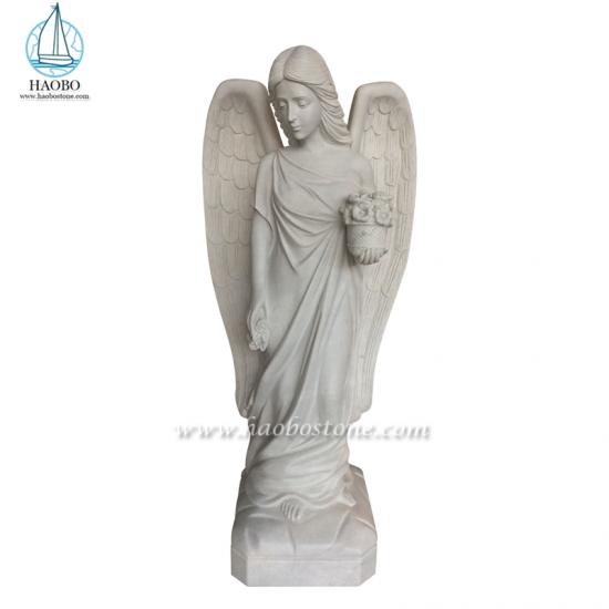 White Marble Angel Statue