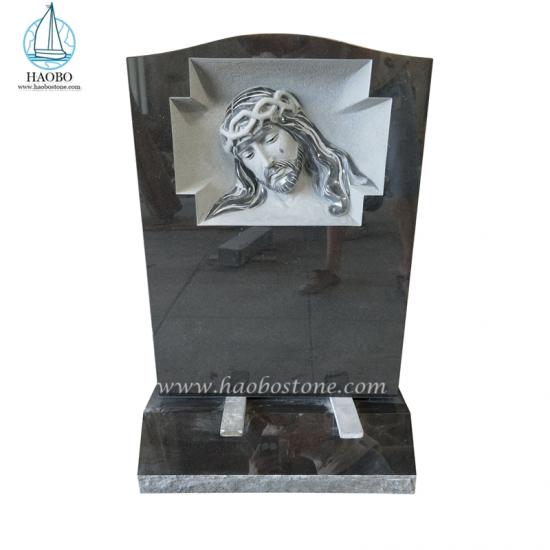 Weeping Jesus Engraved Memorial Headstone
