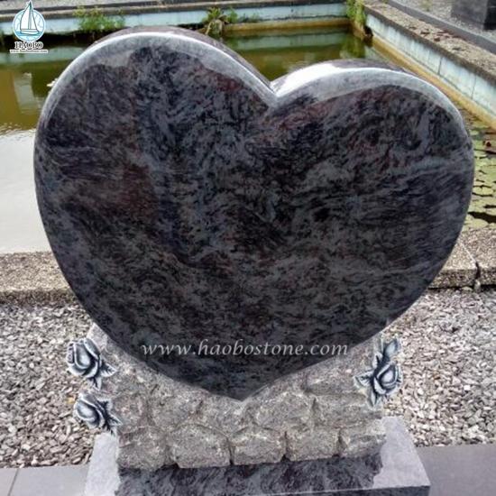  Bahama Blauer Granit-Begräbnis-Grabstein