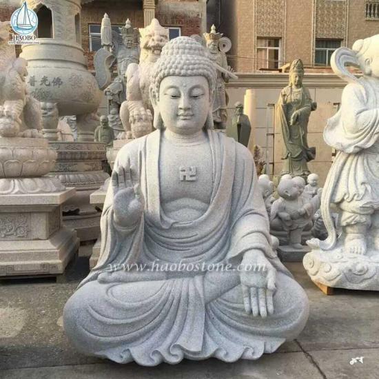 Granite Temple Buddha Statue