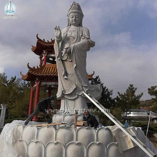 Granit Religiöser Guanyin Statue