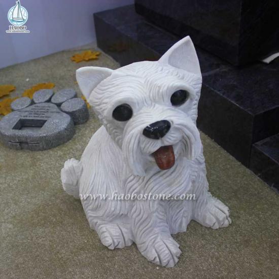 Granite Animal Dog Carving