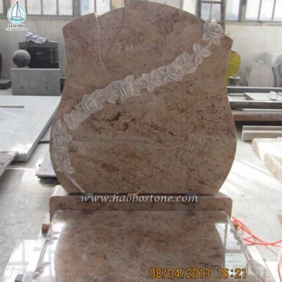 Customized Shiwakasi Granite Gravestone
