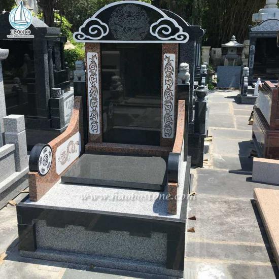 Chinesen Stil Granit-Begräbnis-Tombstone