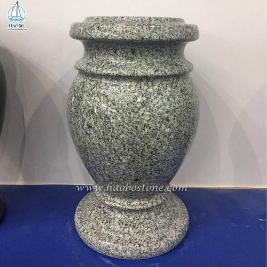 Grey Granite Memorial Vase
