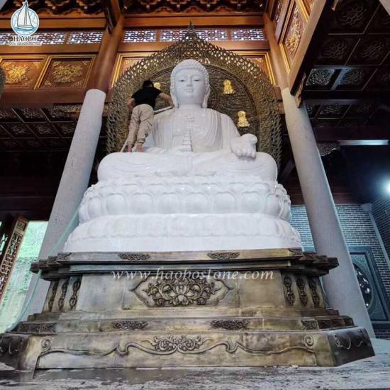 Granit Asiatische religiöse Buddha-Skulptur