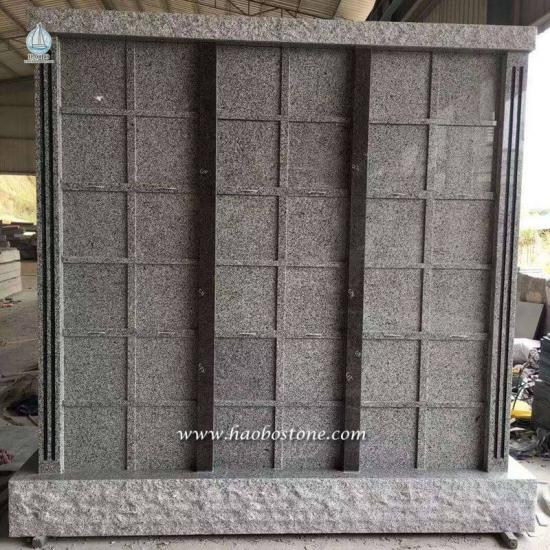 Grey Granite 36 Niches Regular  Cabinet designed Columbarium
