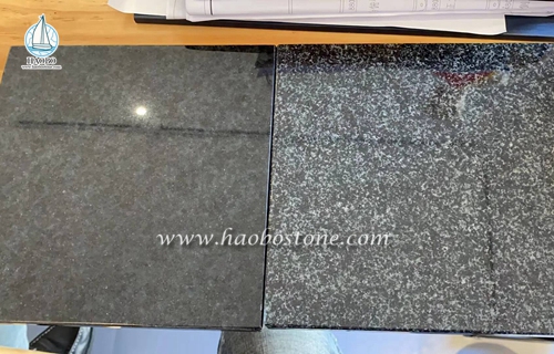 Neues Material Schwarzer und grauer Granit von Haobo Stone.